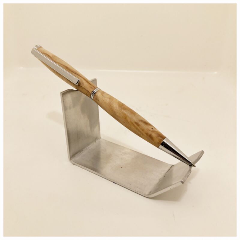 Balpen van Wilgen hout met chromen pendelen