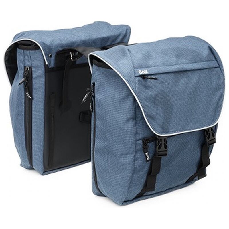 Fietstas Beck Sporty Deluxe dubbel 30 liter blauw