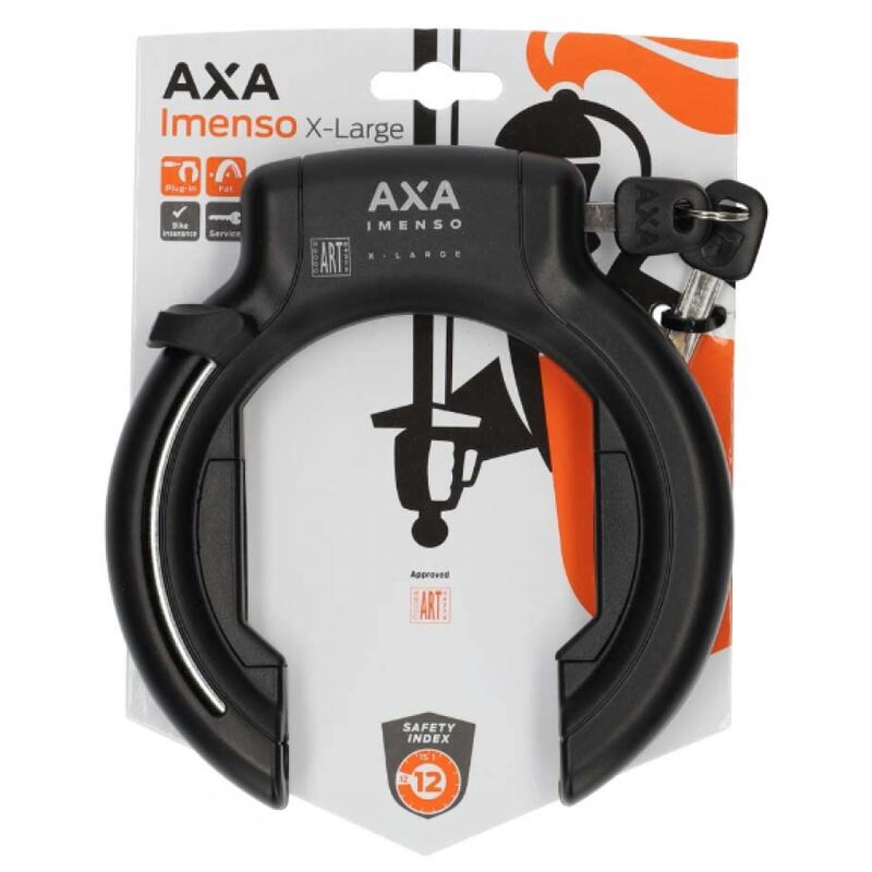Ringslot AXA Imenso XXL 92mm ART 2 sterren zwart