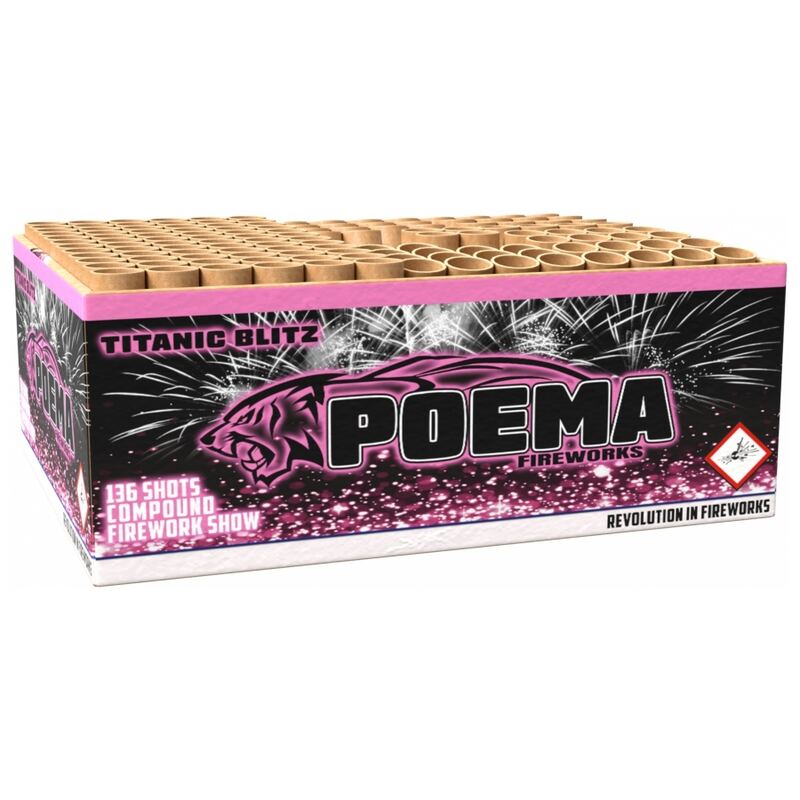 Titanic Blitz compound cakebox - Poema Collection (1800 gram / 136 schots)