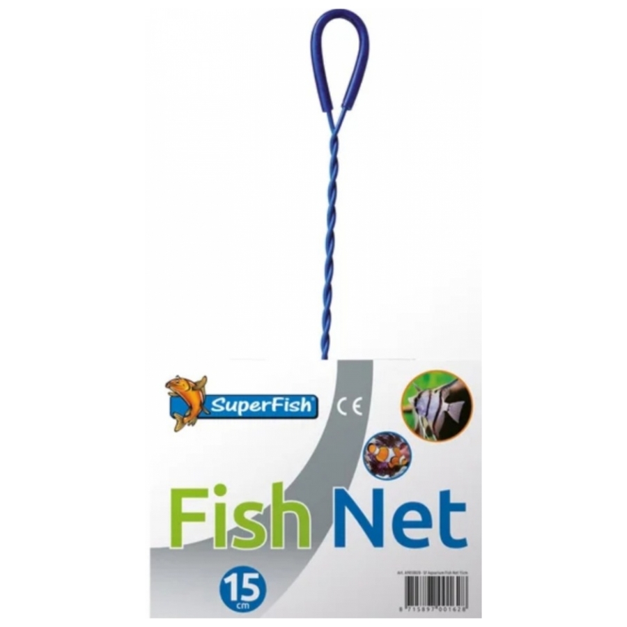 Schepnet Superfish FishNet 15cm blauw