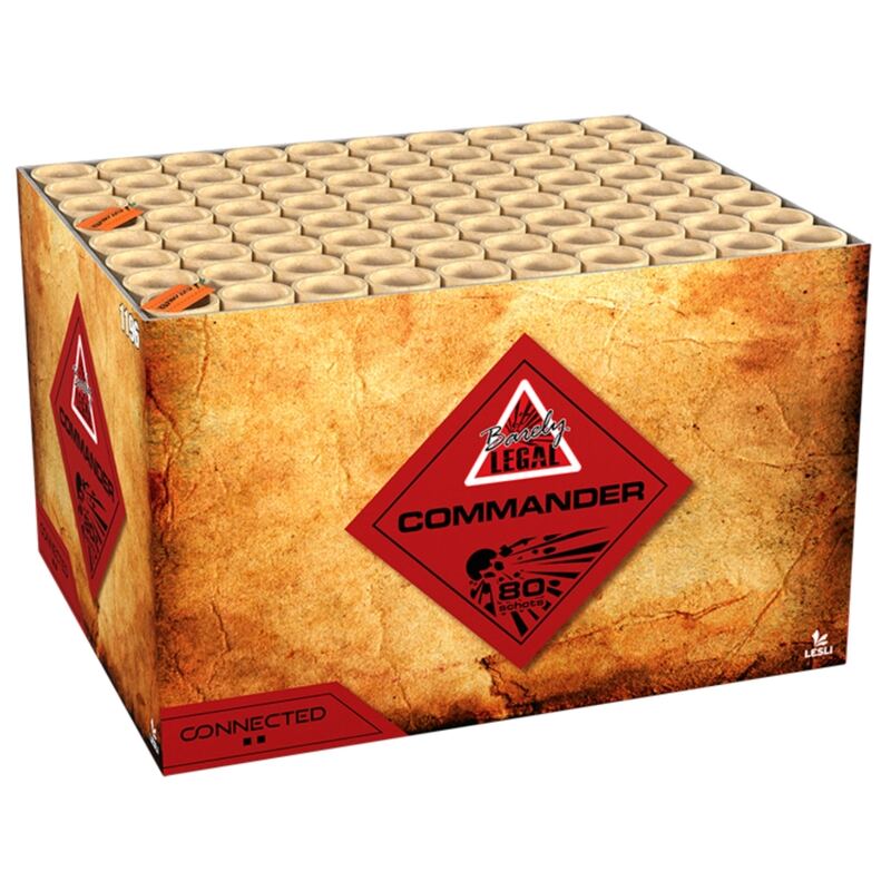 Commander compound cakebox - Barely Legal (1600 gram / 100 schots)