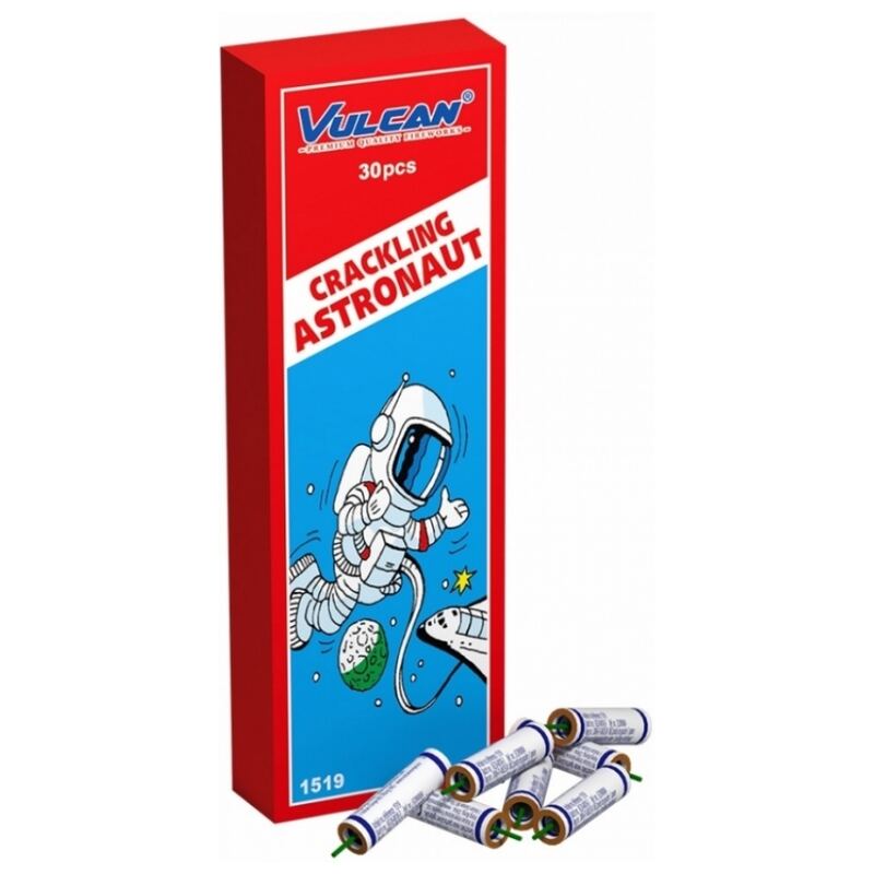 Crackling Astronaut knetterrotjes - Vulcan Fireworks (30 stuks / pak)