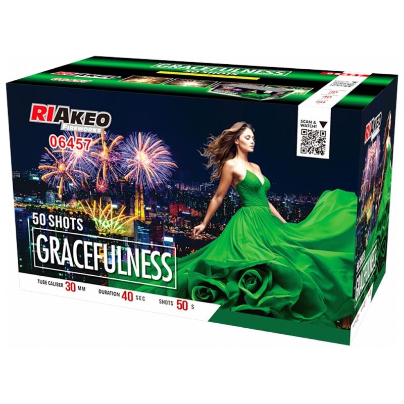 Gracefulness compound cakebox - Riakeo Fireworks (1000 gram / 50 schots)