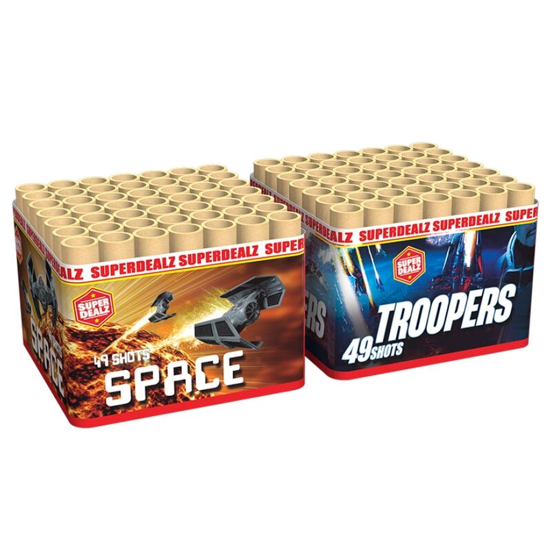 Space Troopers combideal siercake - Superdealz (235 gram / 98 schots)