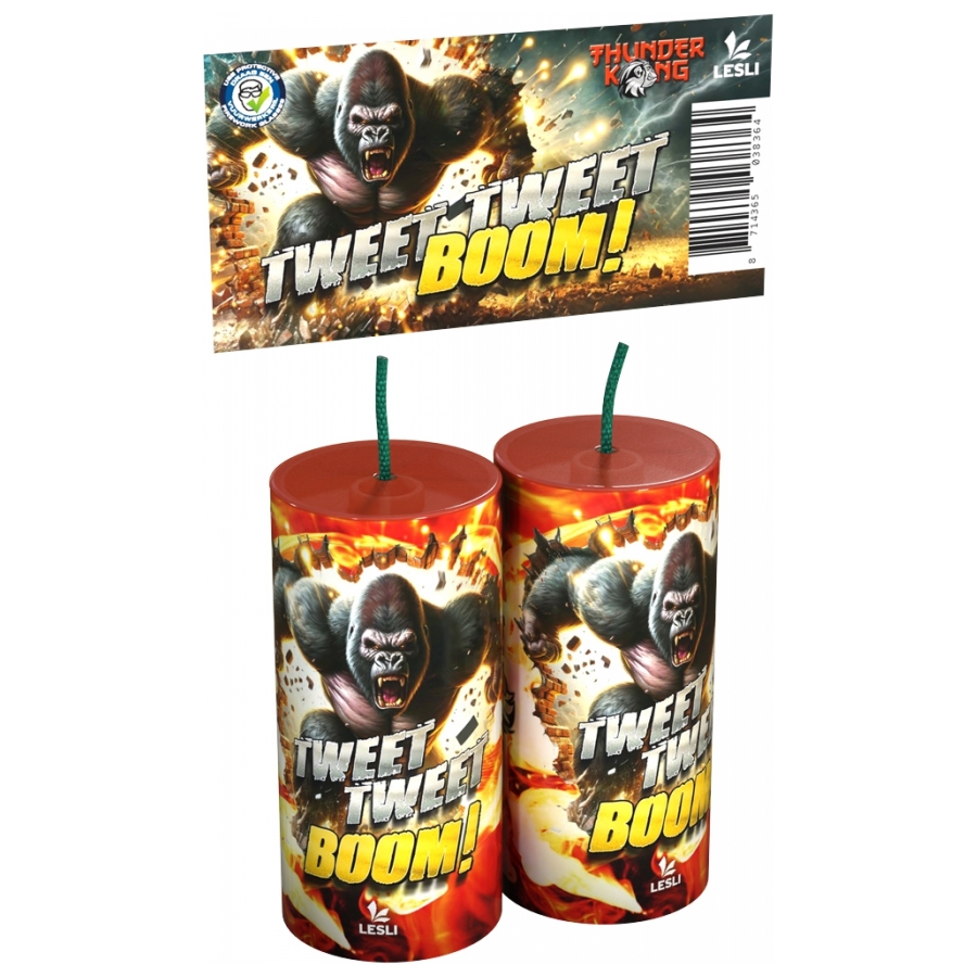 Tweet Tweet BOOM knetter bom - Lesli Fireworks (2 stuks / pak)
