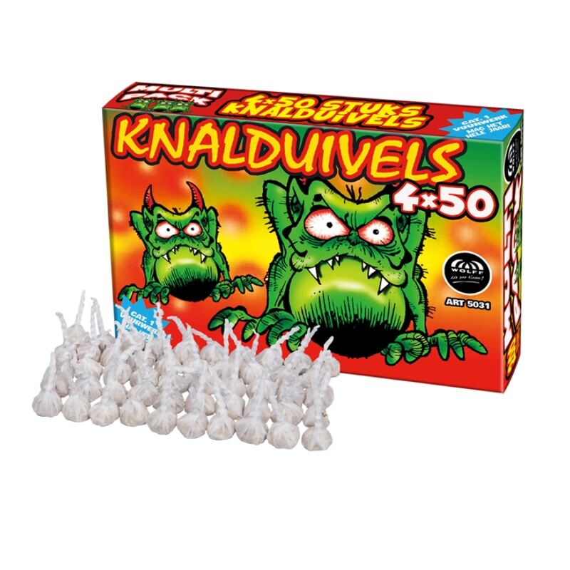 Knalduivels BULK knalerwten - Wolff Vuurwerk (200 stuks / pak)