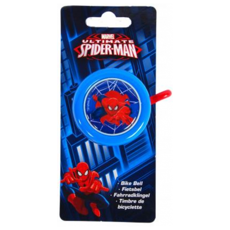 Fietsbel Marvel Spiderman metaal rood/blauw