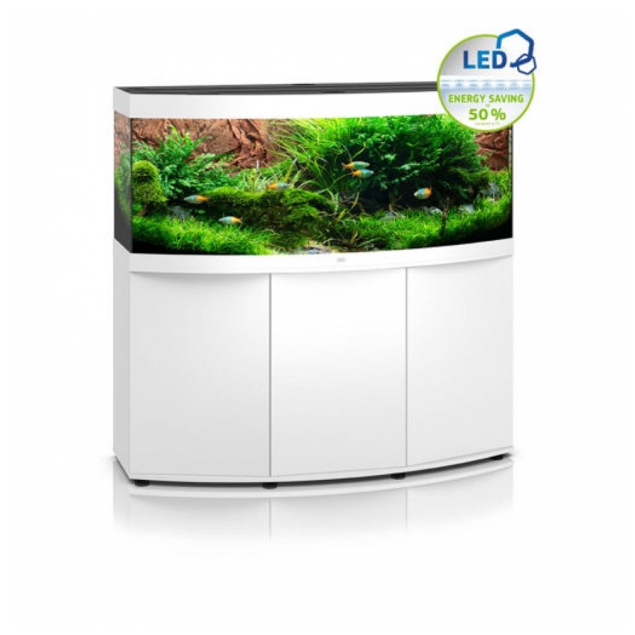 Juwel Vision 450 LED Aquariumcombinatie SBX met verlichting, filter, verwarming en onderkast, Wit