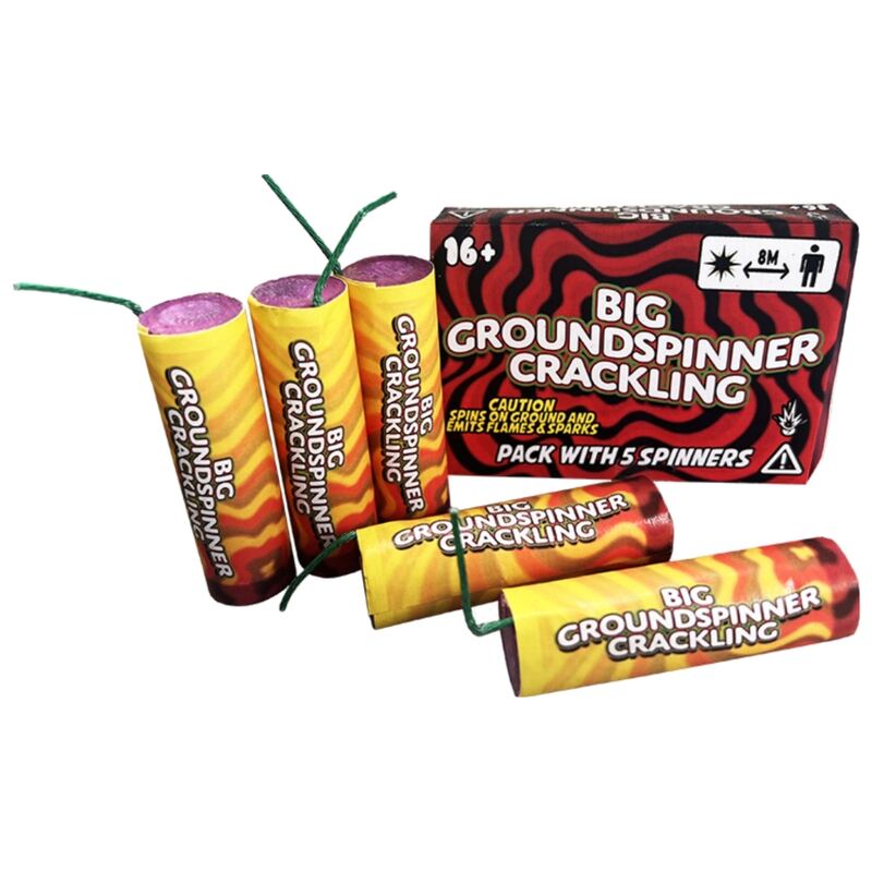 BIG Ground Spinner CRACKER tollen - Wolff Vuurwerk (5 stuks / pak)