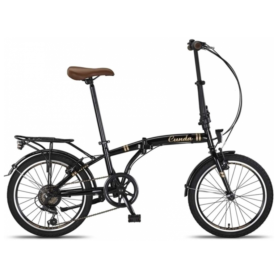 Altec Cunda vouwfiets 6 Speed zwart goud