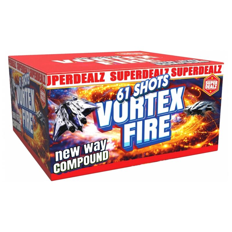 Vortex Fire siercake - Superdealz (350 gram / 61 schots)