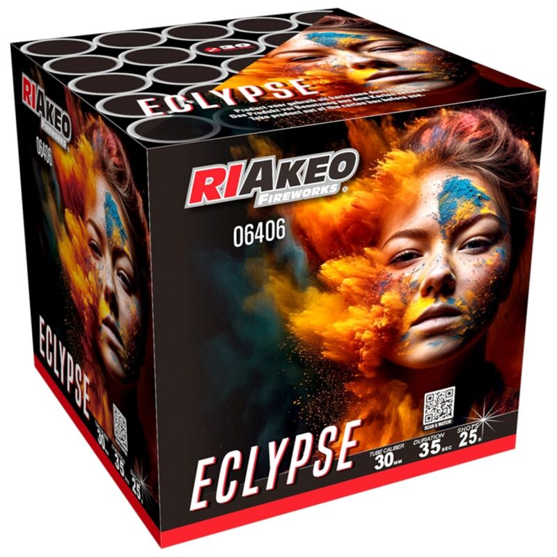 Eclypse siercake - Riakeo Fireworks (500 gram / 25 schots)