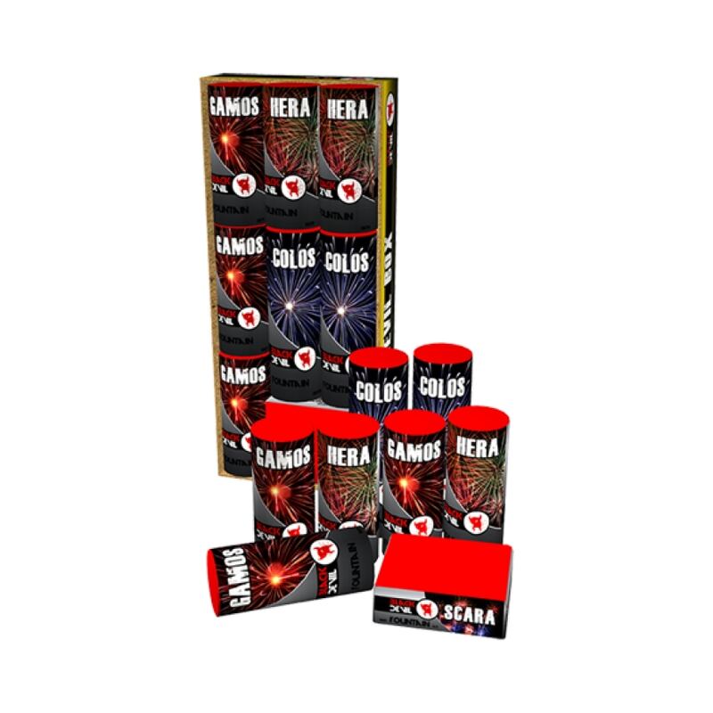 Yellow Devil Box S pakket - Lesli Fireworks (8 stuks / pakket)