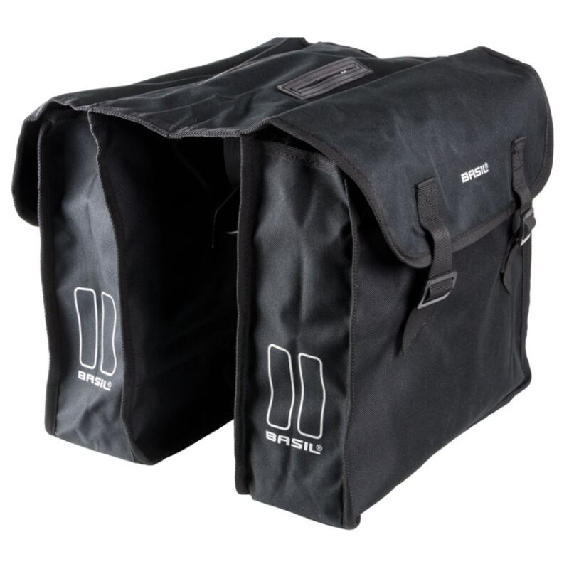 Fietstassen Basil Mara Budget dubbel 26 liter zwart