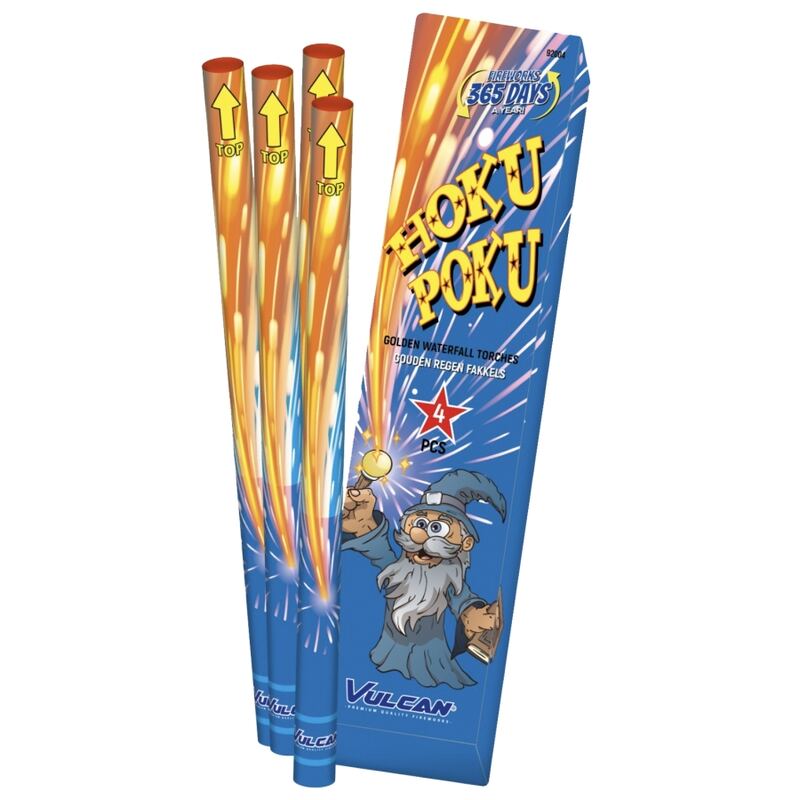 Hoku Poku Toverstokken - Vulcan Fireworks (4 stuks / pak)
