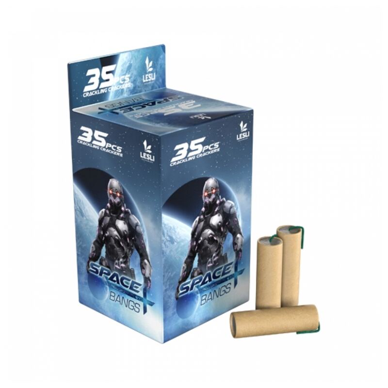 Space-X Bangs knetterrotjes - Lesli Fireworks (35 stuks / doos)