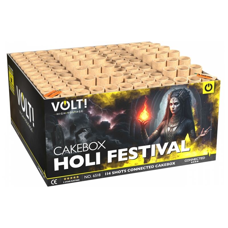 Holi Festival compound cakebox - VOLT! Collection (1500 gram / 114 schots)