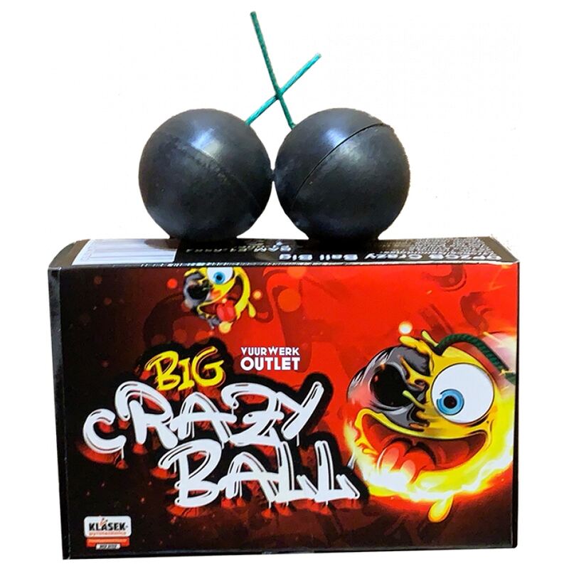 Crazy Ball BIG knetterballen - Klasek Pyrotechnics (6 stuks / pak)