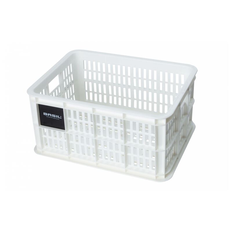 Krat Basil van gerecycled kunststof small wit