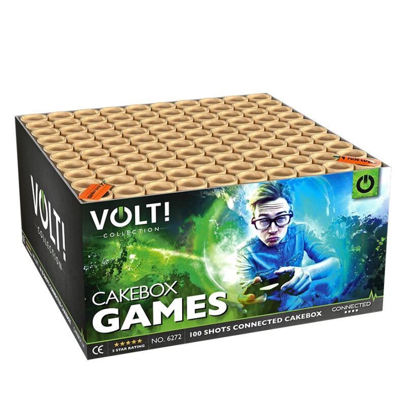 GAMES! Connected compound cakebox - VOLT! Collection (1500 gram / 100 schots)