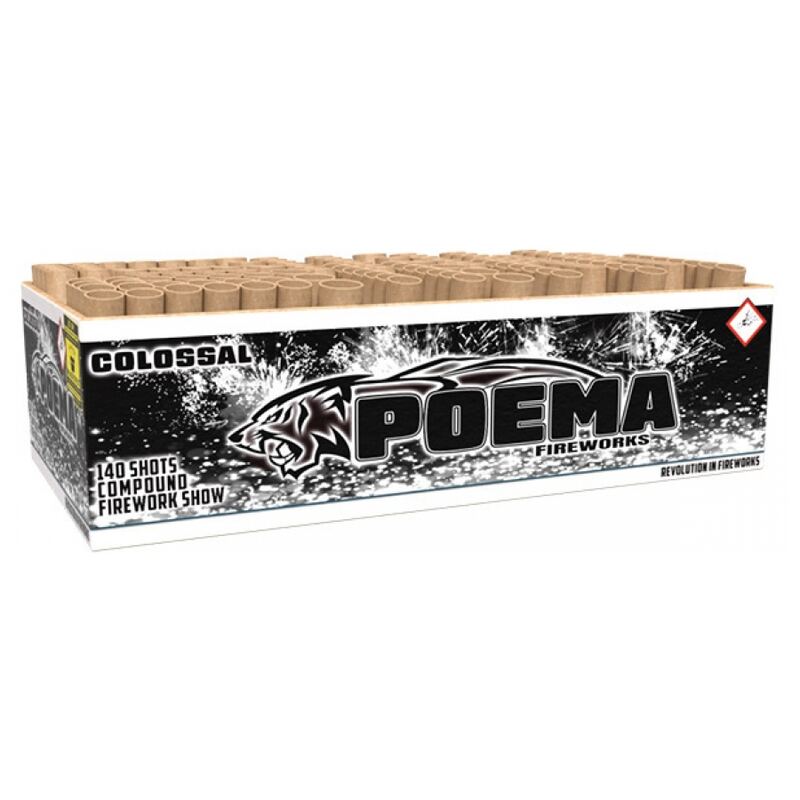 Colossal compound cakebox - Poema Fireworks (2000 gram / 140 schots)