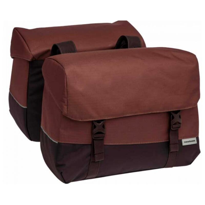 Fietstassen New Looxs Joli Oslo dubbel 37 liter bruin