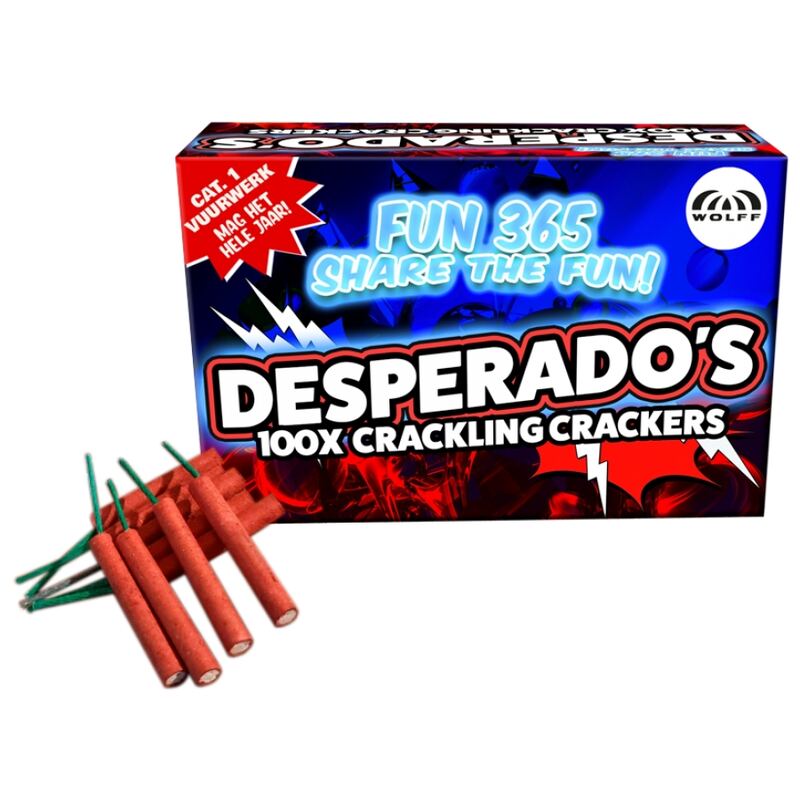 Desperados Mini knetterrotjes - Wolff Vuurwerk (100 stuks / pak)