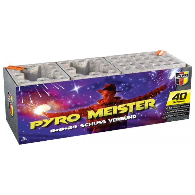 Pyro Meister cakebox - Germany Import (220 gram / 40 schots)