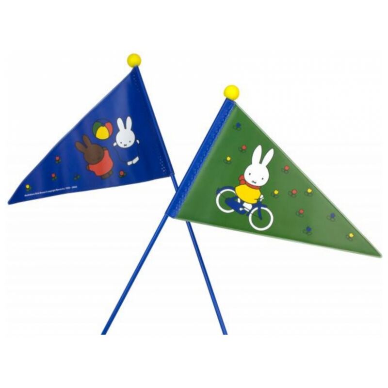 Vlaggetje voor de veiligheid kinderen nijntje groen/blauw