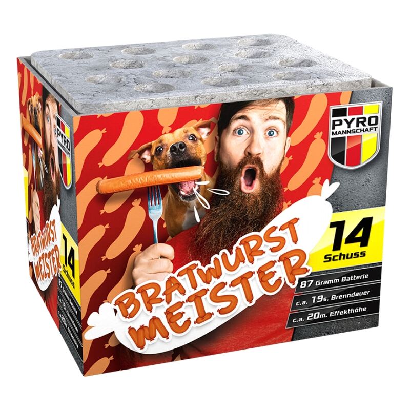 Bratwurst Meister siercake - Germany Import (90 gram / 14 schots)