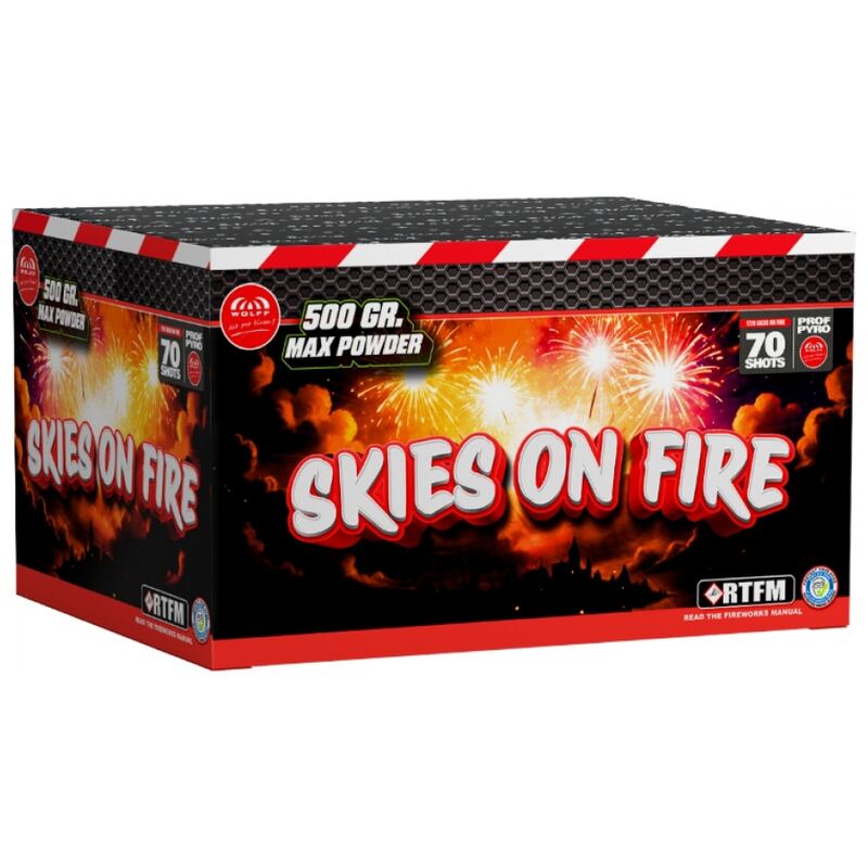 Skies on Fire siercake - Wolff Selection (450 gram / 70 schots)
