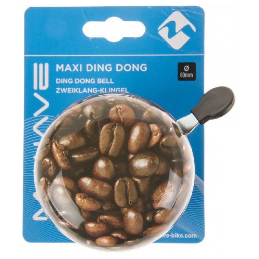 Fietsbel M-Wave Maxi Ding Dong aluminium coffee