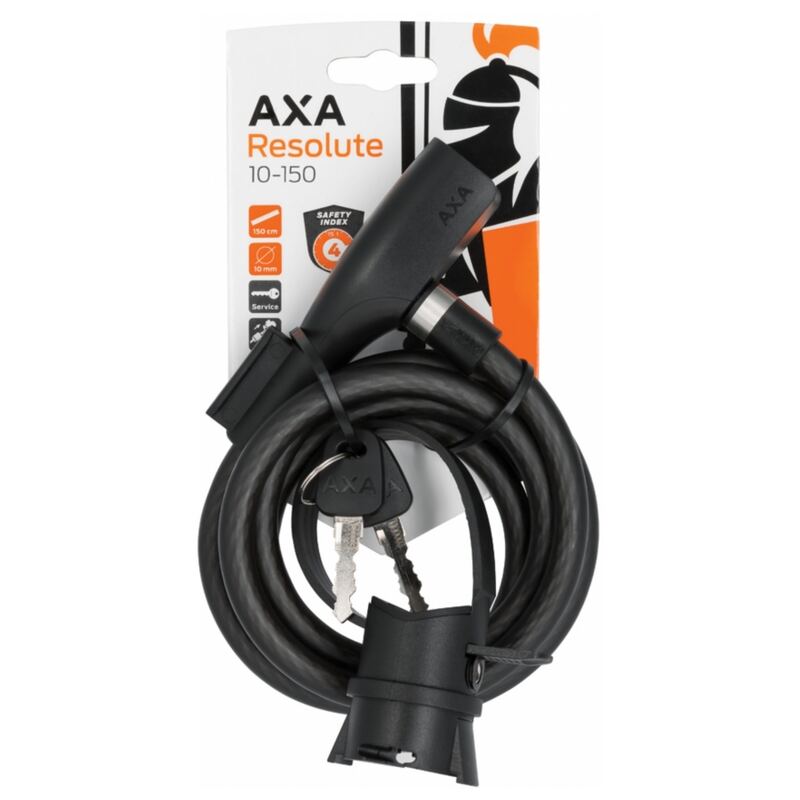 Kabelslot AXA Resolute 10mm x 150cm zwart