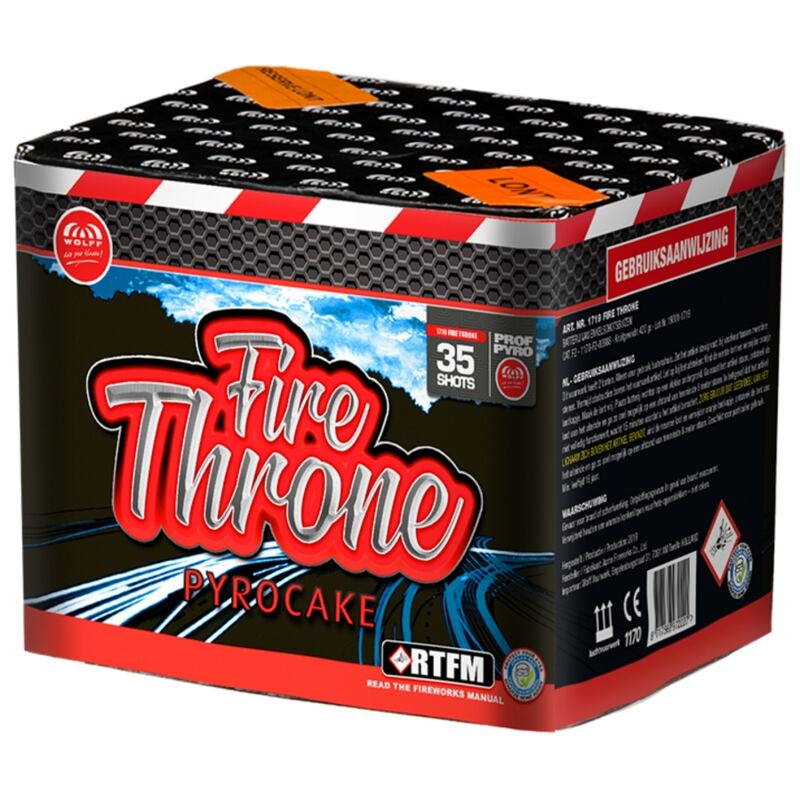 Fire Throne siercake - Wolff Selection (420 gram / 35 schots)