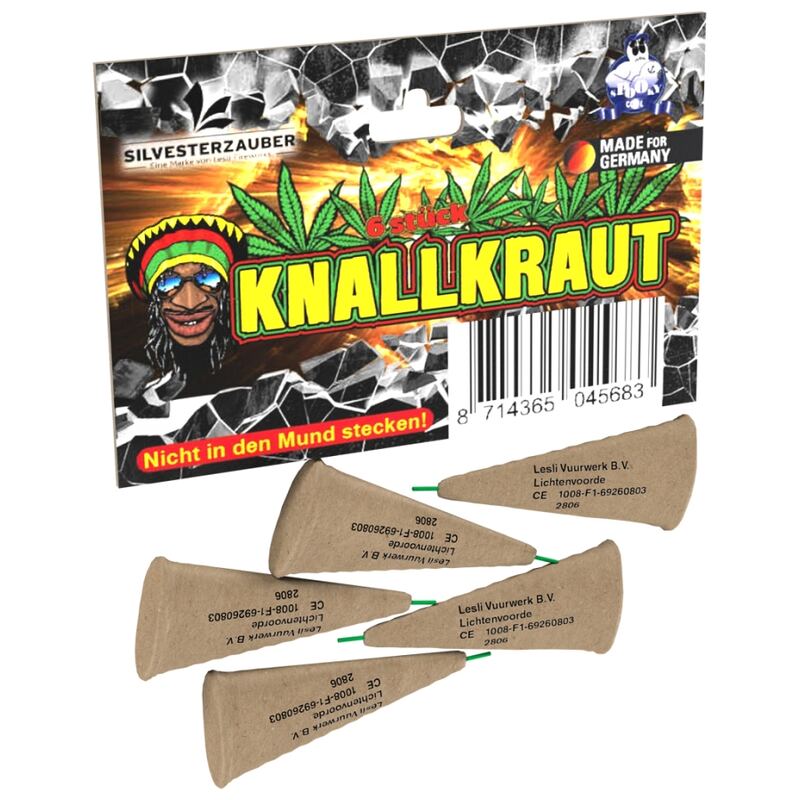 Knallkraut Colorfull Crackling Joints - Lesli Fireworks (6 stuks / pak)
