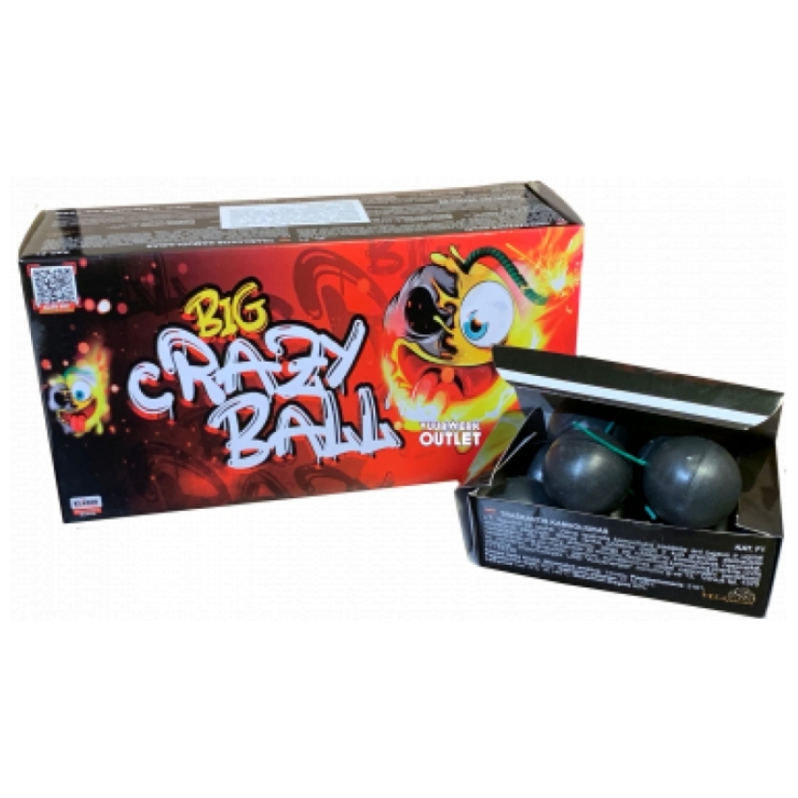 Big Crazy Ball 3 gram knetterballen - Klasek Pyrotechnics (6 stuks / doos)