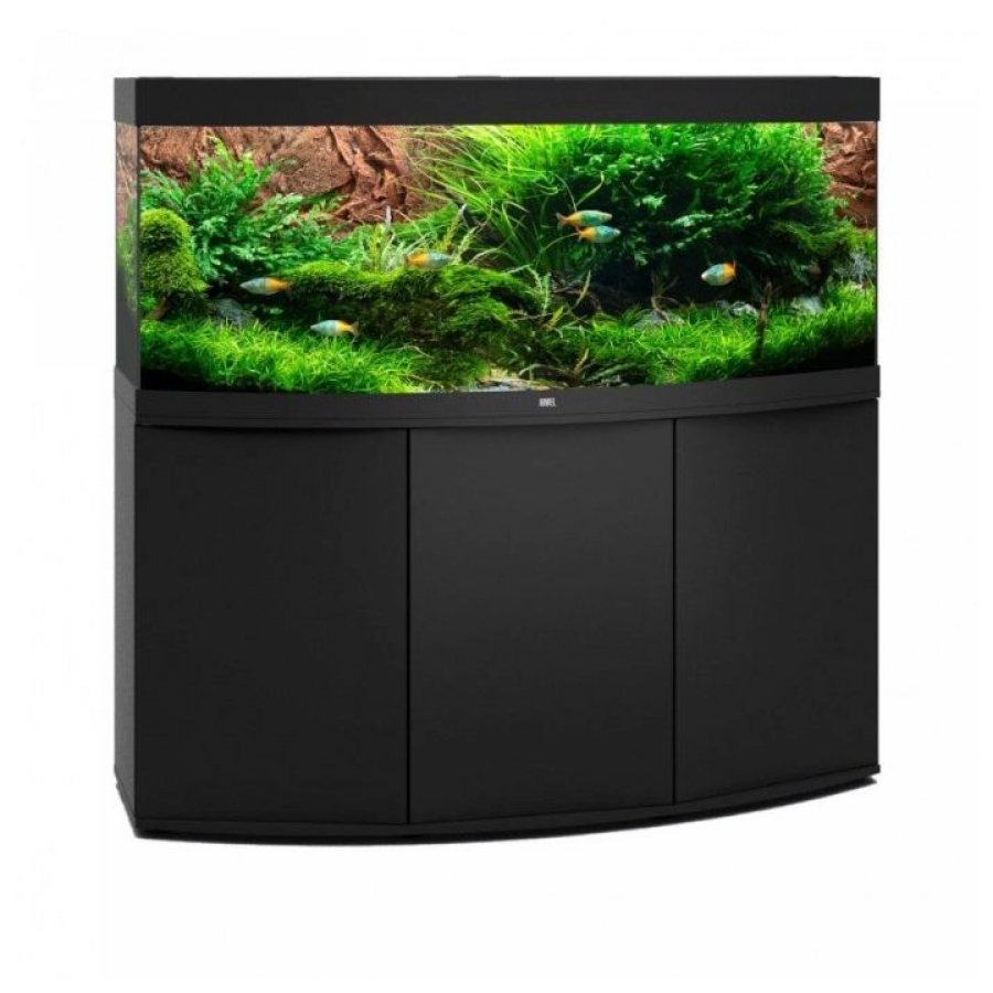 Juwel Vision 450 LED Aquariumcombinatie SBX met verlichting, filter, verwarming en onderkast, Zwart