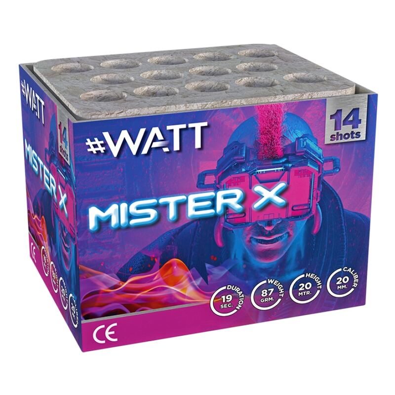Mister X siercake - #WATT Collection (90 gram / 14 schots)