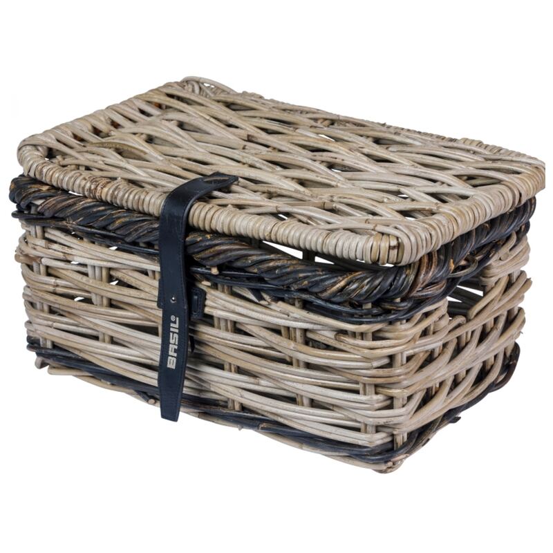Mand Basil Dijon Rotan gesloten medium bruin / zwart
