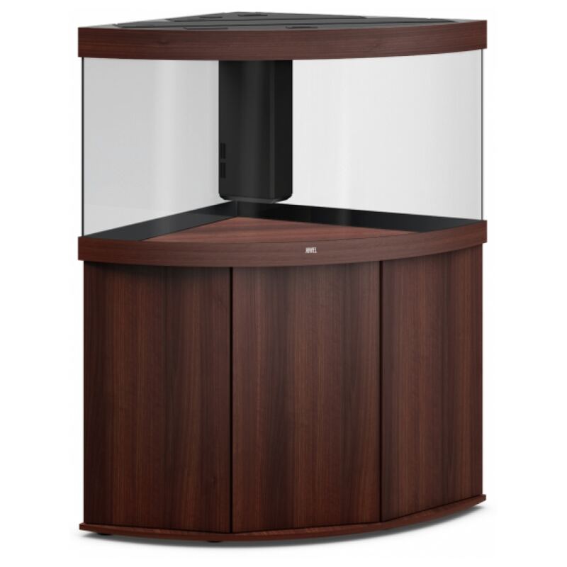 JUWEL Trigon 350 SBX Aquariumcombinatie met LED-verlichting, filter, verwarming en onderkast. Donker hout