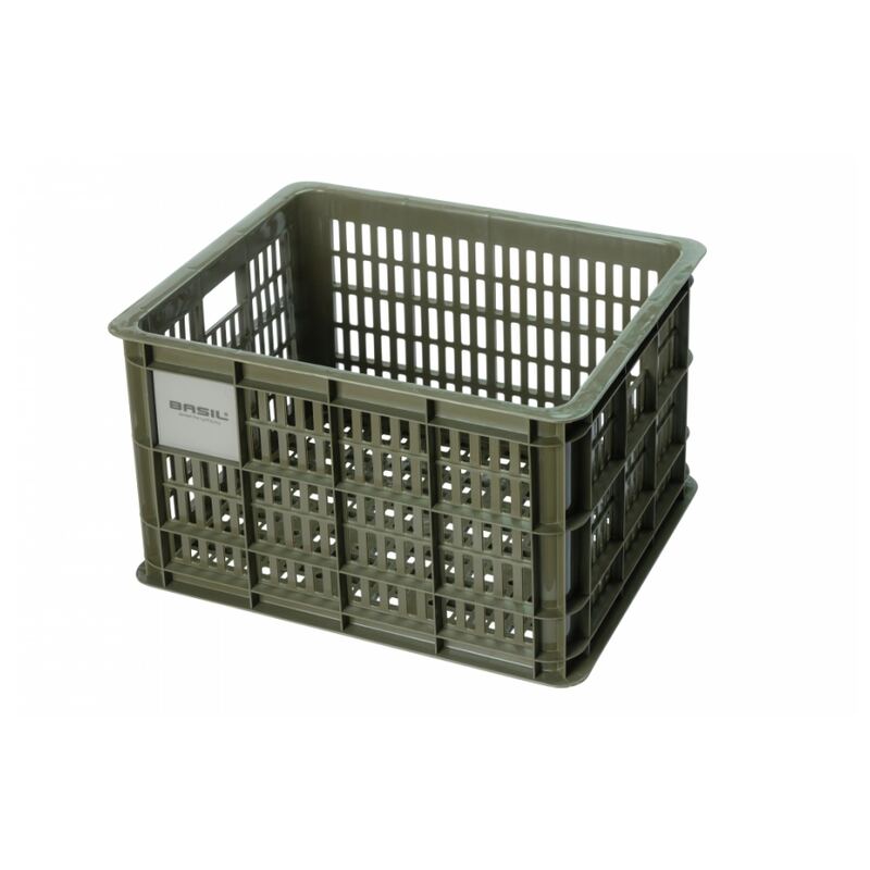 Krat Basil van gerecycled kunststof medium groen