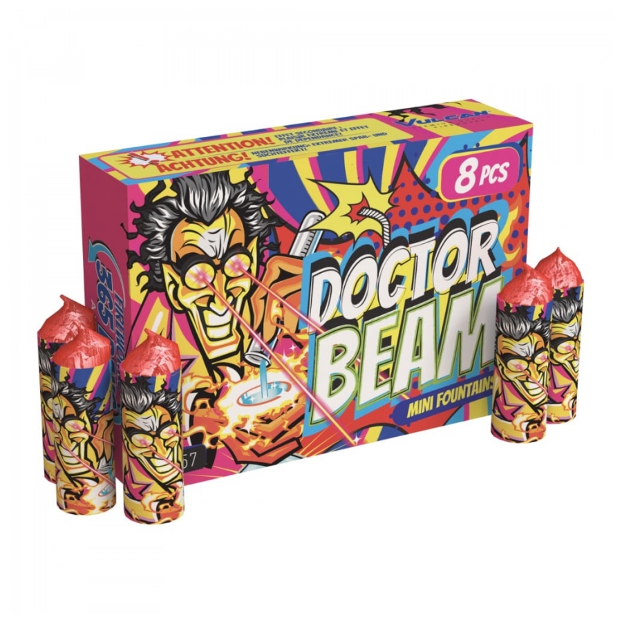 Doctor Beam fonteinen - Vulcan Fireworks (8 stuks / doos)