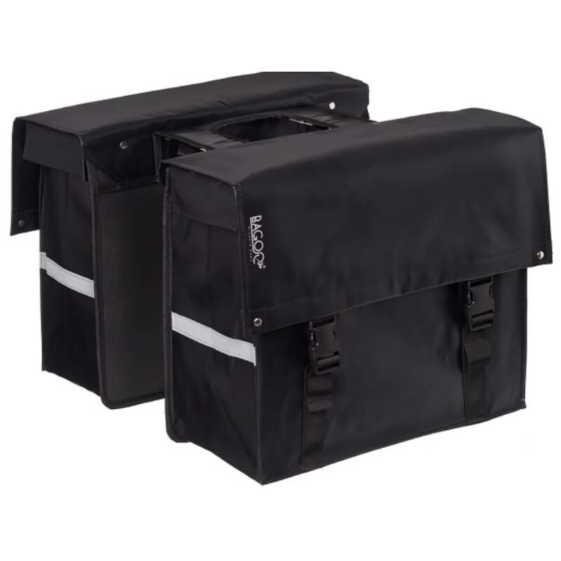 Fietstassen Bagoo Bisonyl dubbel 58 liter zwart