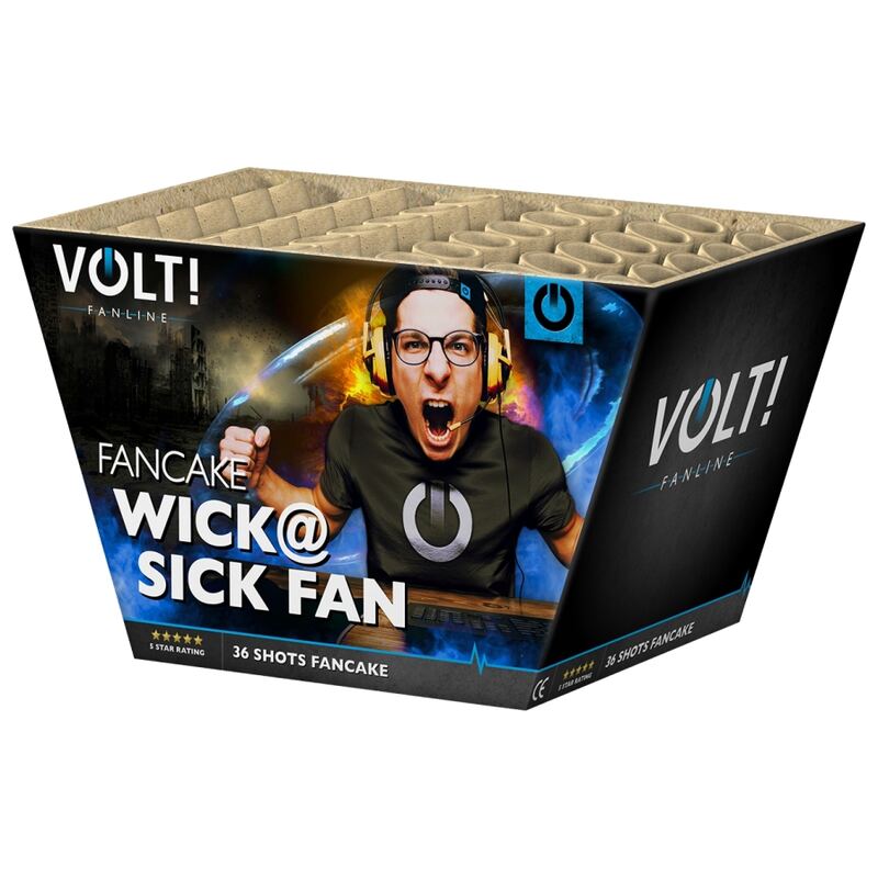Wick@Sick Fan siercake - VOLT! Collection (500 gram / 36 schots cake)