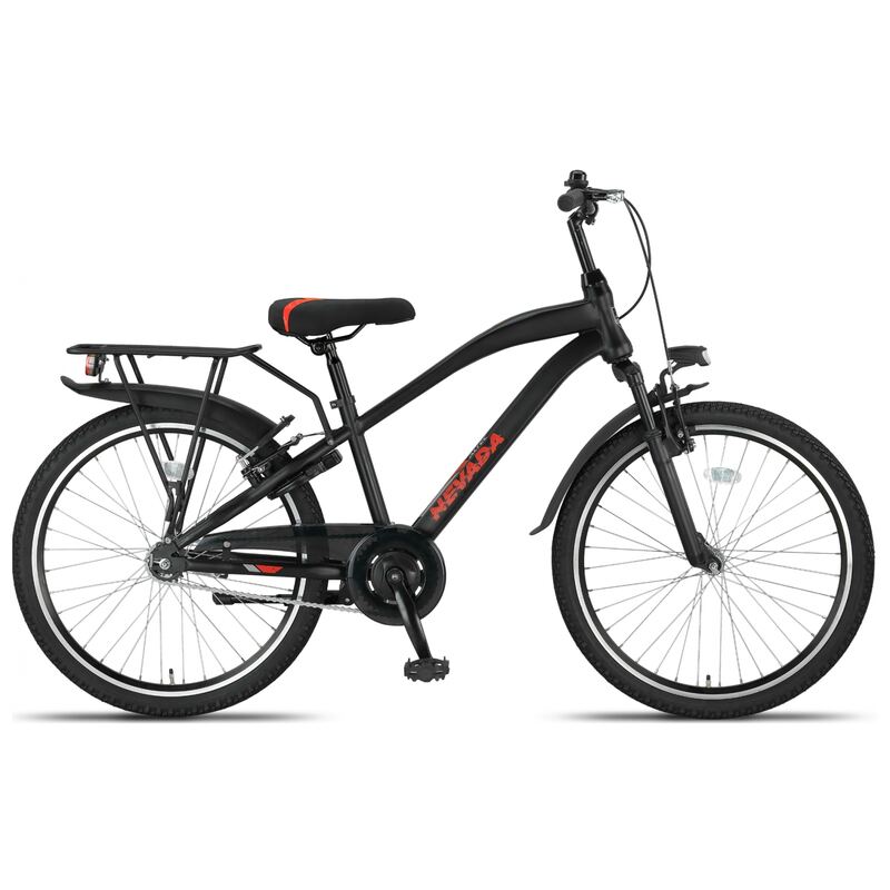 24 inch Altec Nevada Mountainbike mat zwart