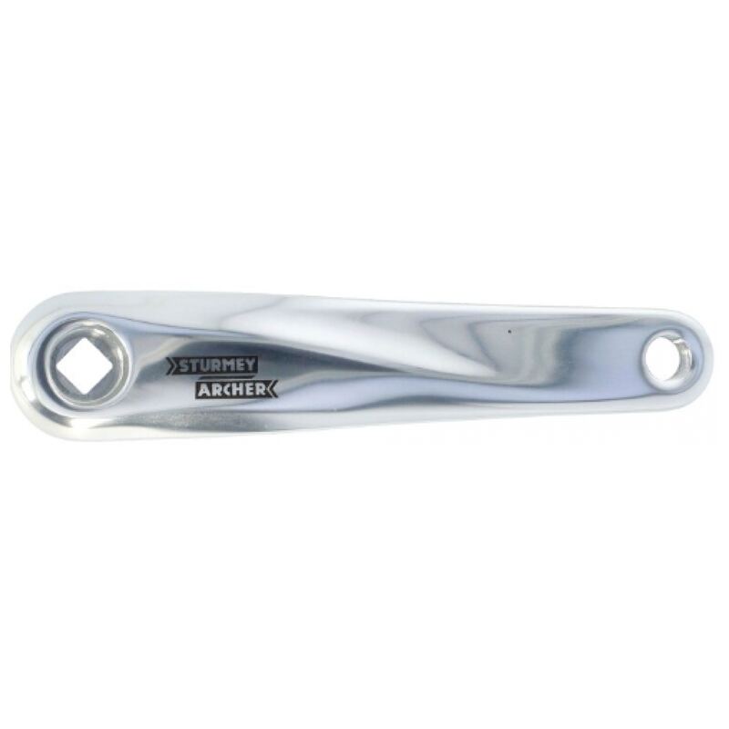 Crank links 170mm standaard aluminium chroom