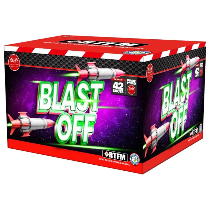 Blast off siercake - Wolff Selection (250 gram / 42 schots)