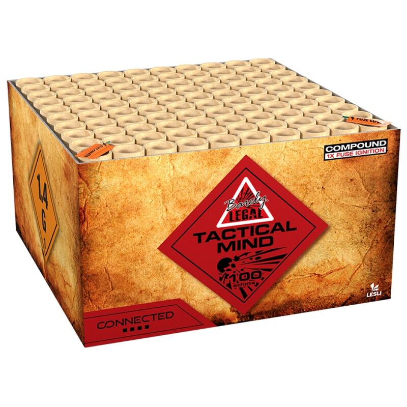 Tactical Mind compound cakebox - Barely Legal (1400 gram / 100 schots)