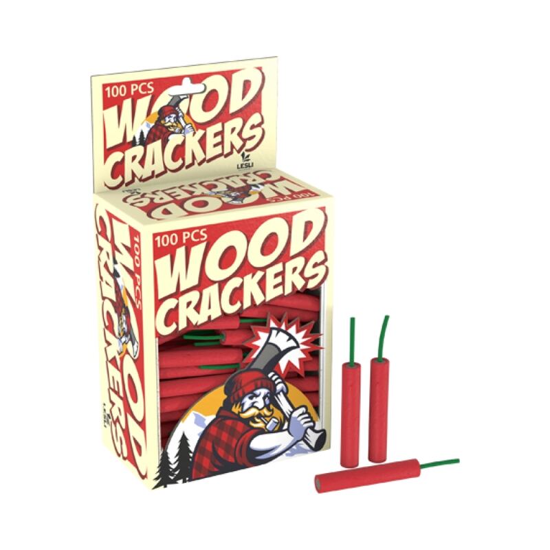 Woodcrackers knetterrotjes - Lesli Fireworks (100 stuks / pak)